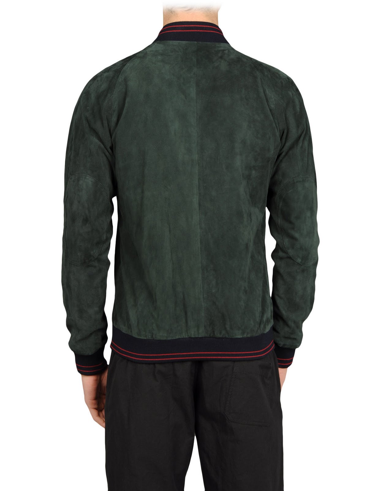 EMM (pronounced EdoubleM): BAND OF OUTSIDERS Suede Baseball Jacket in Green