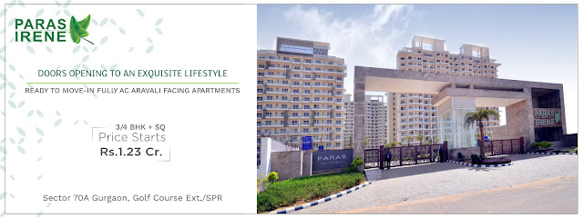 Paras Irene Gurgaon -  An exciting destination for realty investment  Call at 08929809993