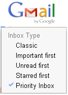 Gmail inbox type