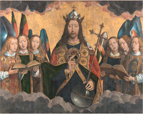 Parte central del tríptico 'Retablo de Santa María la Real de Nájera' - Hans Memling