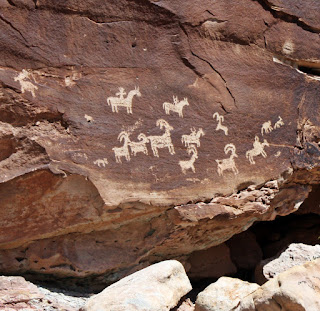 image of rock art in Arches National Park