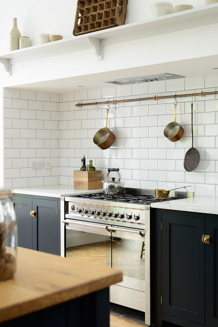 Classic English country kitchen with lofty ceiling - found on Hello Lovely Studio