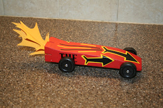 Between the Screams: The Rocket--Ready for Pinewood Derby