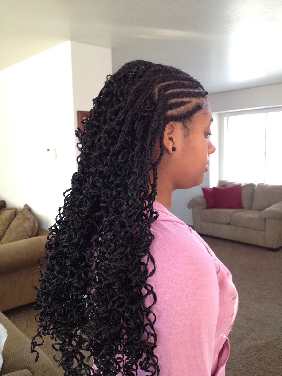 6 Braids To The Back With Weave - 4 Braids To The Back