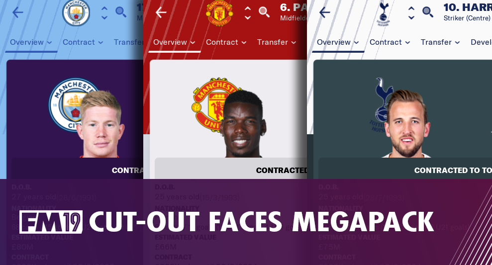 Football Manager 2019 Cut Out Player Faces Megapack Football Manager 2019 Cut Out Player Faces Megapack