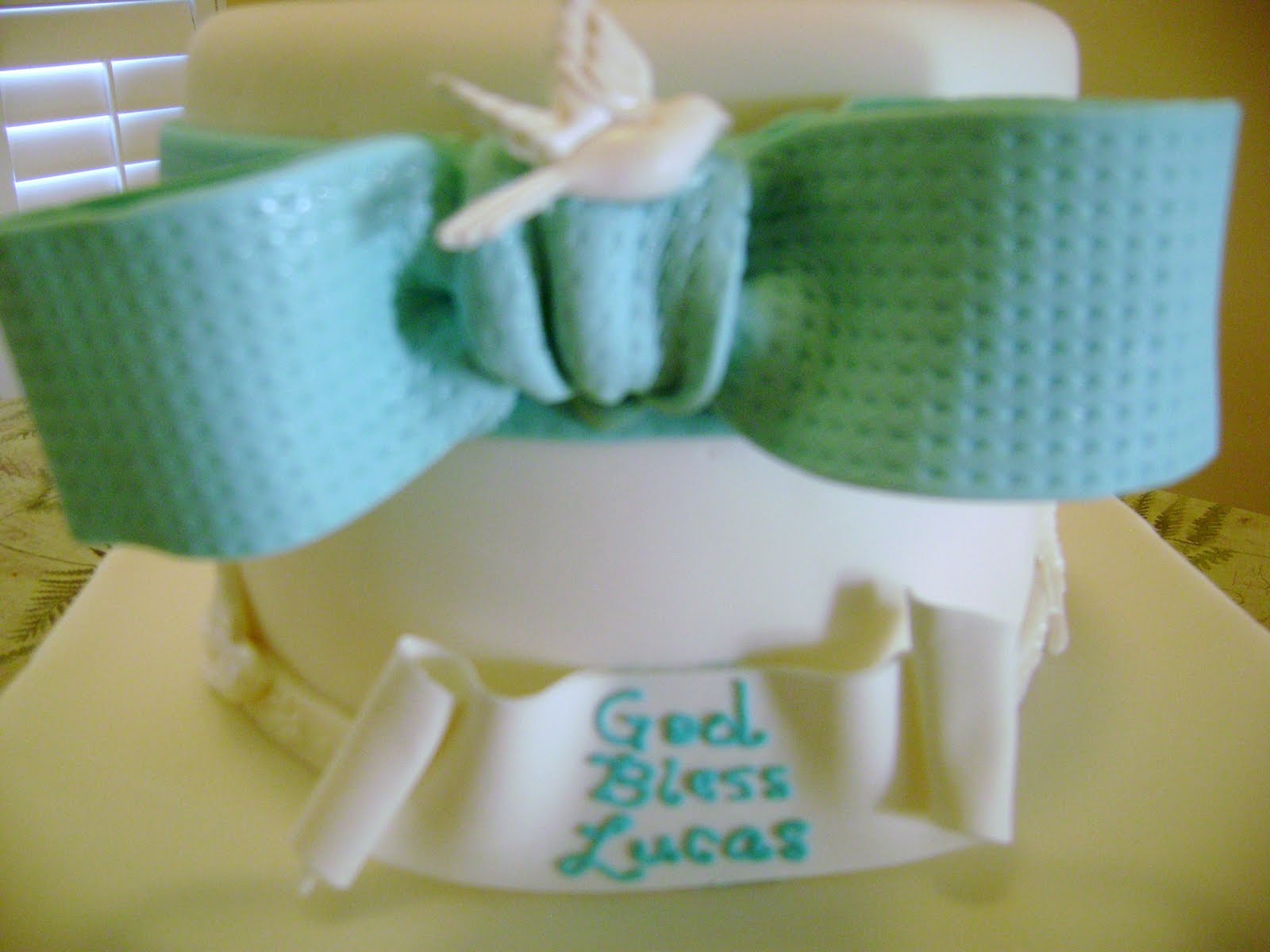 MaryMel Cakes Christening Cake