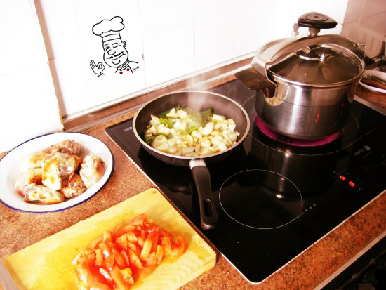 potaje de garbanzos en olla expres