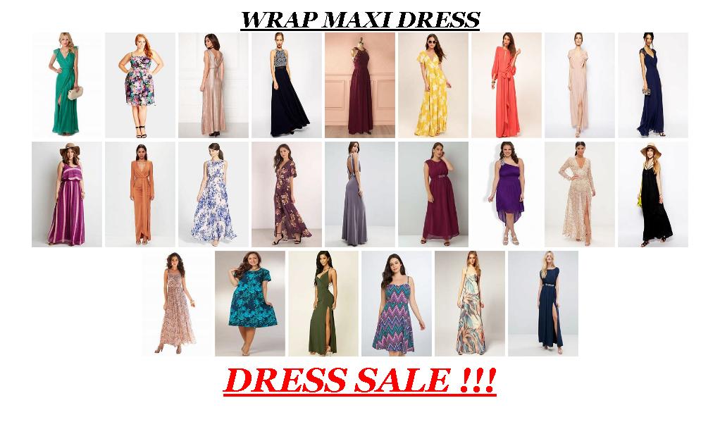 Big Sale Clothing - Wrap Maxi Dress