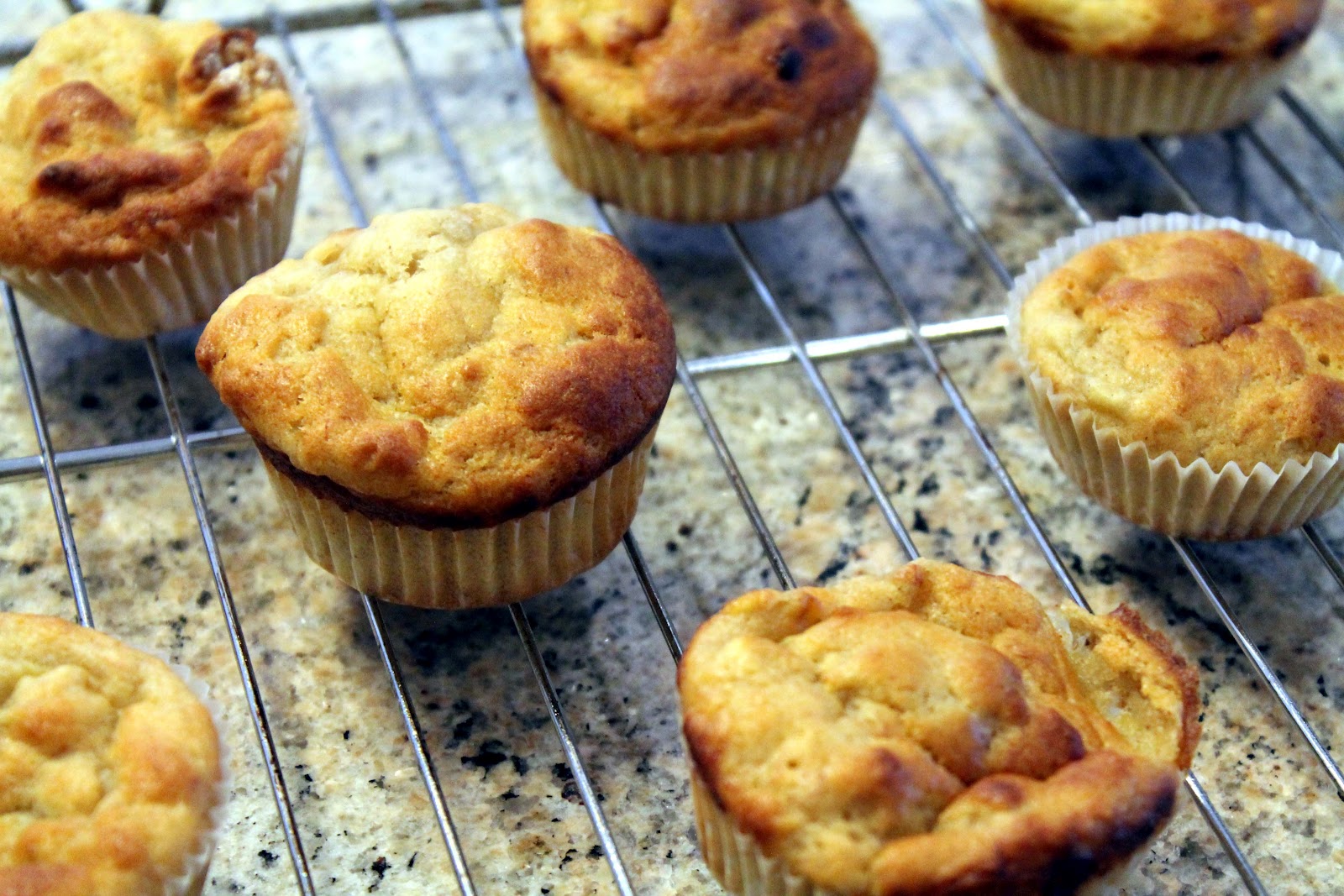Serena's Medium Rare Egg Free, Nut Free Banana Muffins