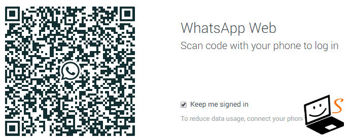 escaneando código QR en whatsapp para PC