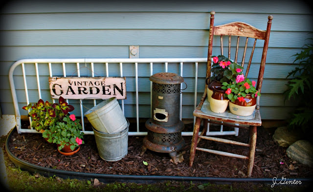 Garden Junk Vignette