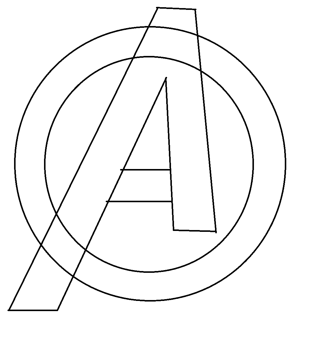 Download Avengers Symbol Coloring Pages Sketch Coloring Page