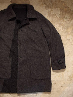 Engineered Garments "Reversible Coat in Black Nyco Ripstop with Dk.Grey Block HB Combo" Fall/Winter 2015 SUNRISE MARKET