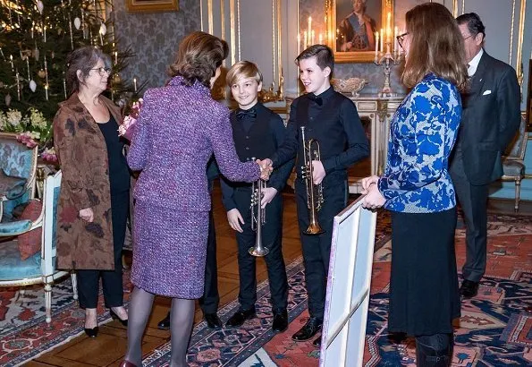 Queen Silvia's 75th birthday ceremony. The birthday reception took place in Princess Sibylla's Apartment