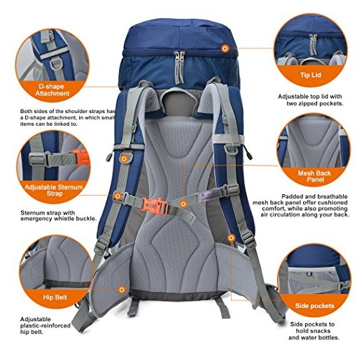 mountaintop 50l backpack