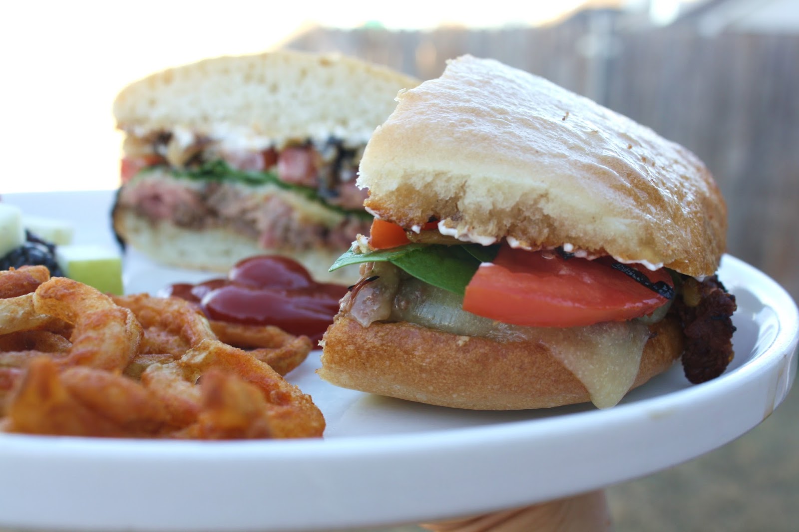 what's for dinner? grilled flank steak sandwiches with caramelized