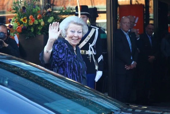 Queen Maxima wore a bespoke dress by Claes Iversen from Spring Summer 2018 Couture collection. Princess Beatrix, Princess Laurentien