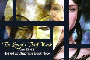 The Queen's Thief Week banner by Chachic's Book Nook