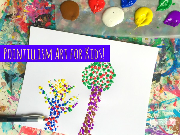 pointillism art project for kids