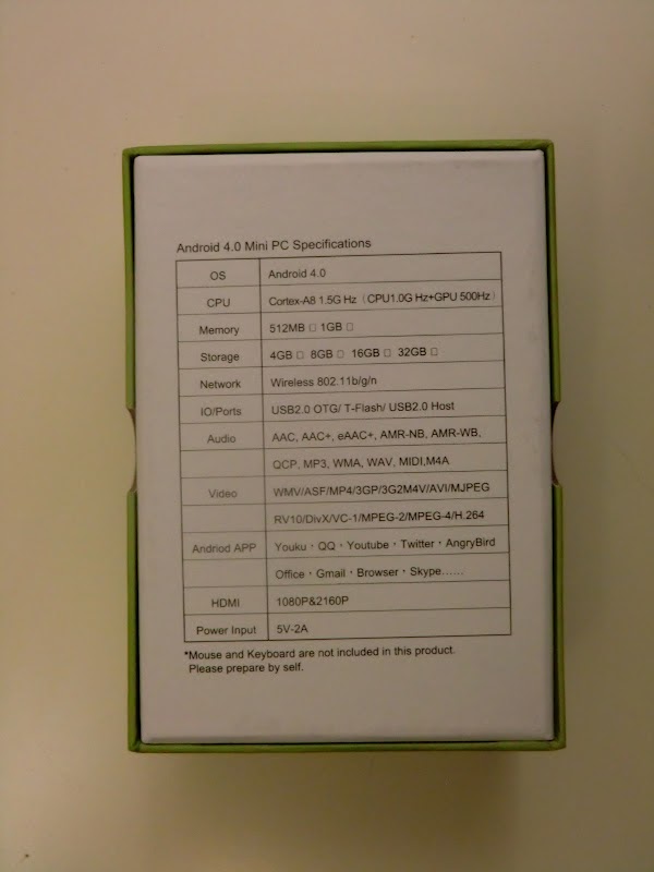 Deen0X's Reviews: Review Mini PC Android 4.0 (MK802)