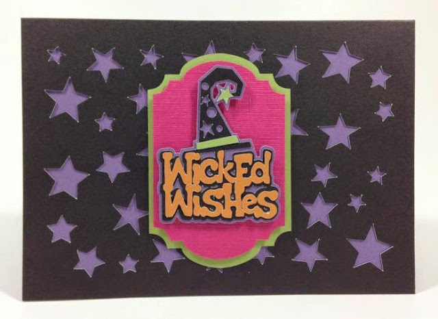 Cricut Artfully Sent Cricut cartridge Wicked Wishes card