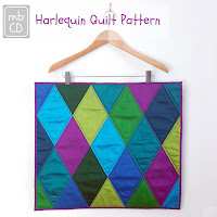 Harlequin Quilt Pattern by www.madebyChrissieD.com