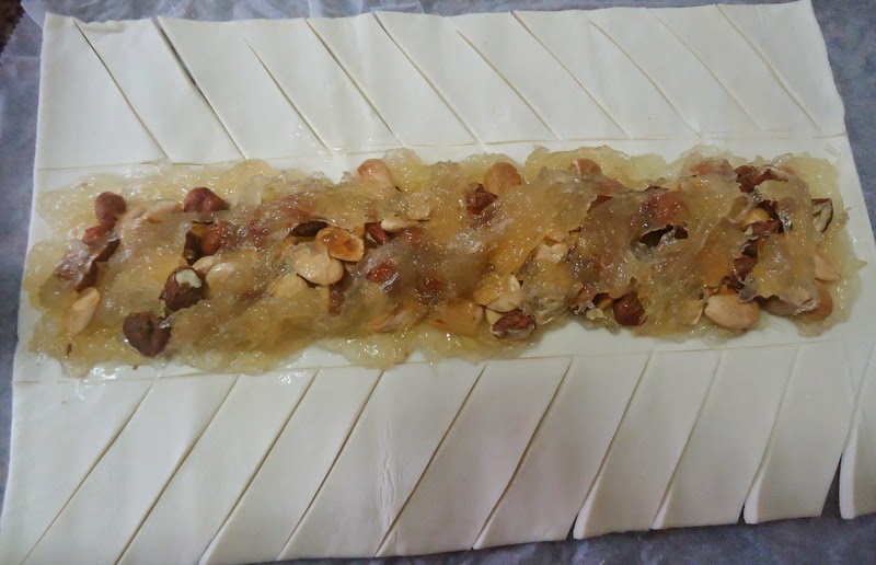 Papinha Doce: Folhado de Gila e Frutos Secos