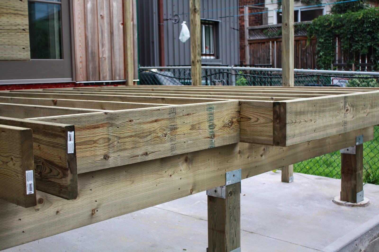 DuWest Reno Deck framing complete