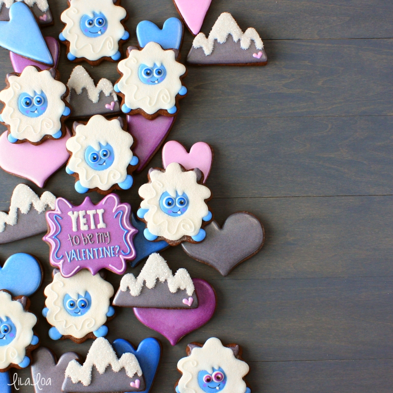 How To Make Decorated Yeti Sugar Cookies