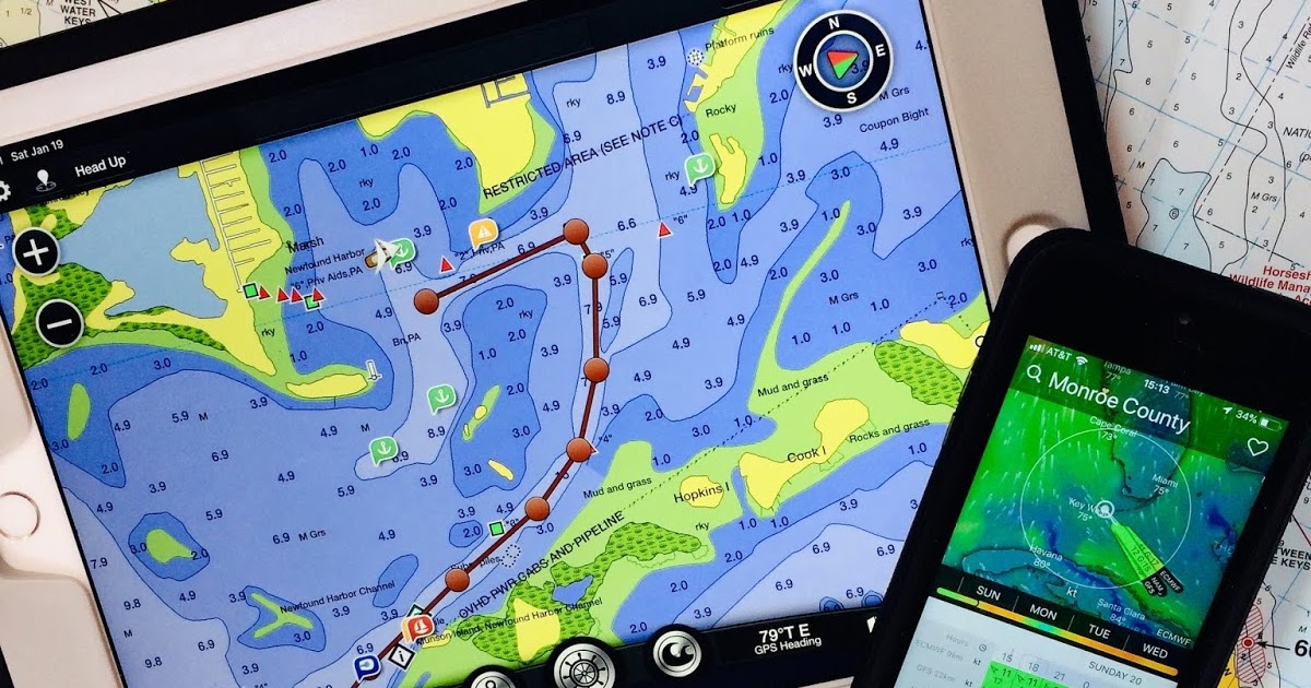 Sailing Vesper Chart Plotting, Weather, & Boot Key