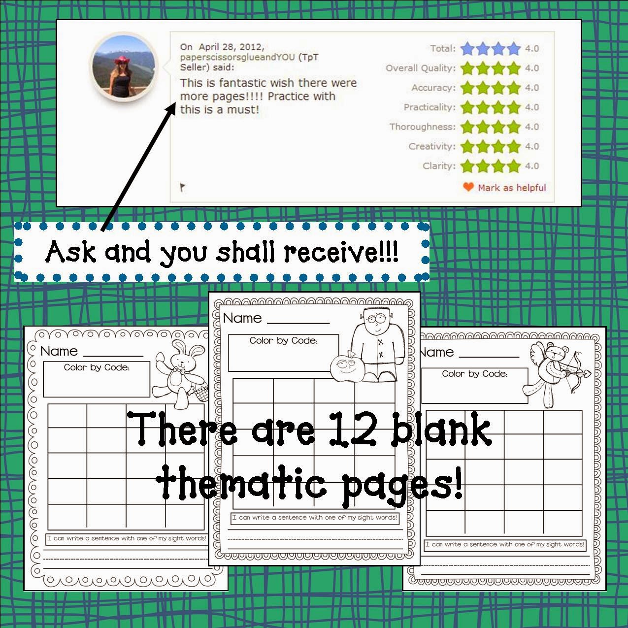 Teaching Learning Loving UPDATED Kindergarten Sight Word Searches 