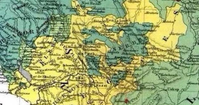 Greater Albania - a map of two centuries ago of the Frenchman reveals 