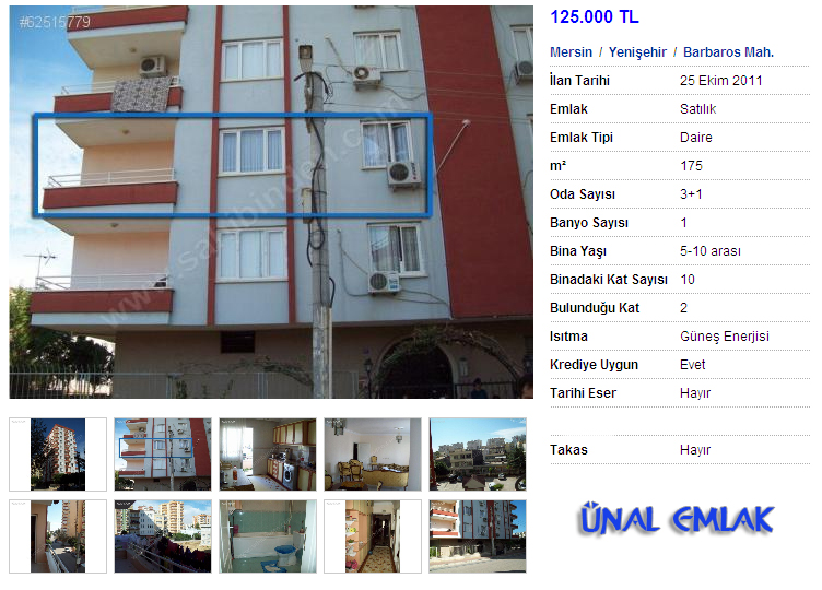 KIVANÇ Emlak Mersin Yenişehir Barbaros Mahallesinde Satılık Lüx Daire