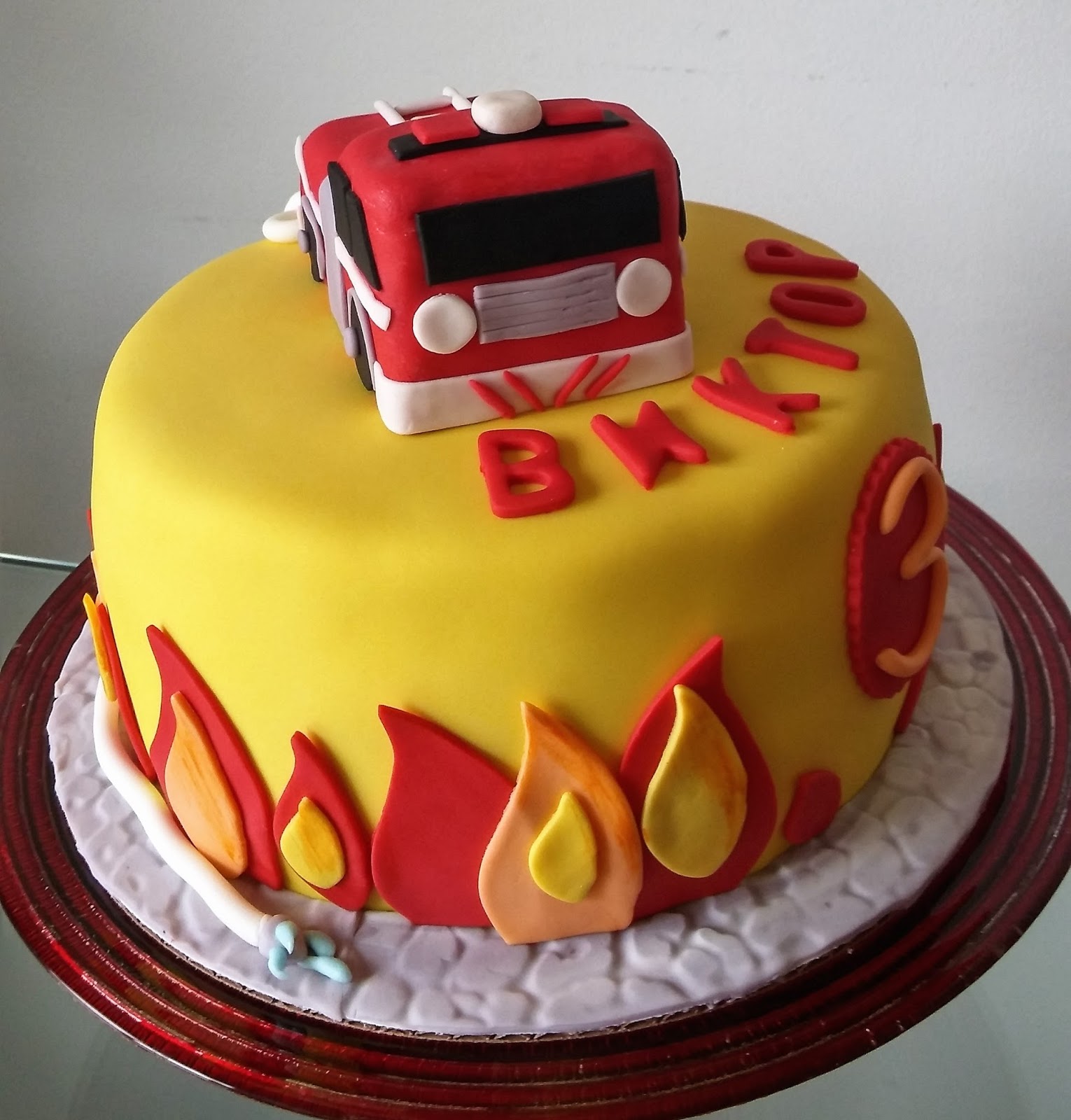 Fire Truck Cake Featured Cake, A Customize Featured cake