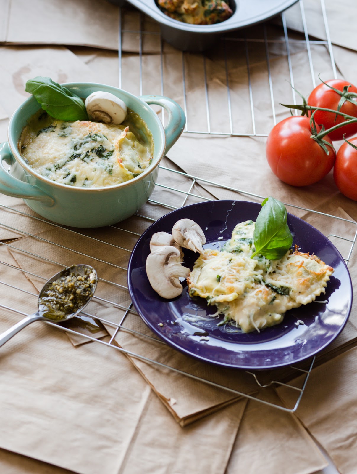 casuallyawkward Spinach And Mushroom Cheese Stuffed Ravioli Lasagna