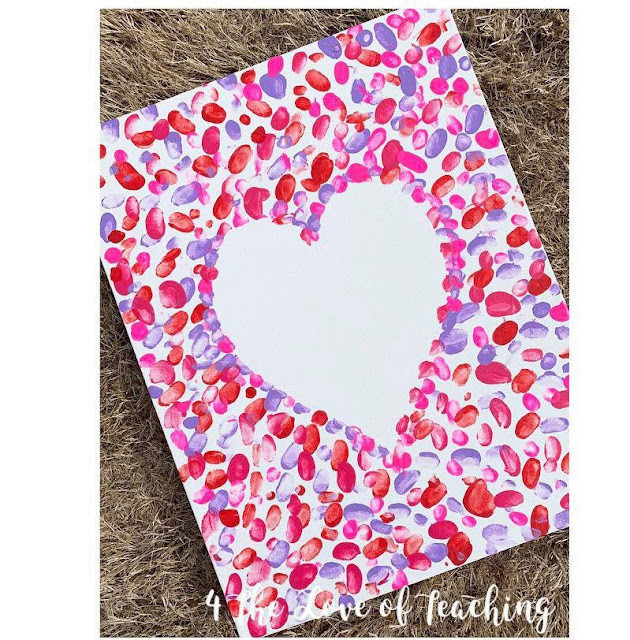 Valentine's Day Canvas Painting For the Love of Teaching