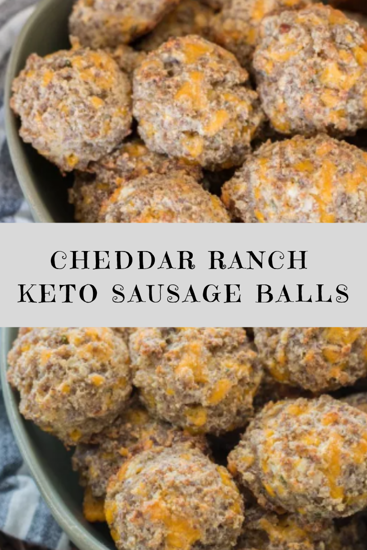 Cheddar Ranch Keto Sausage Balls Recipe