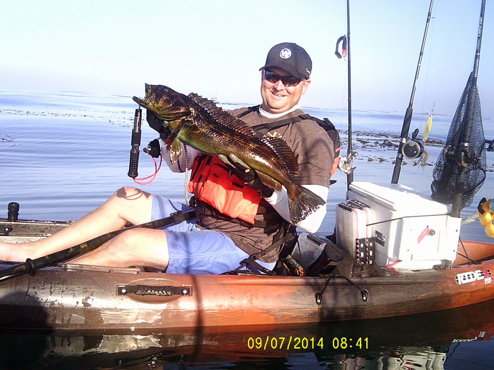 Estero Bay Kayak Fishing Leffingwell, Cambria CA 9/7/14