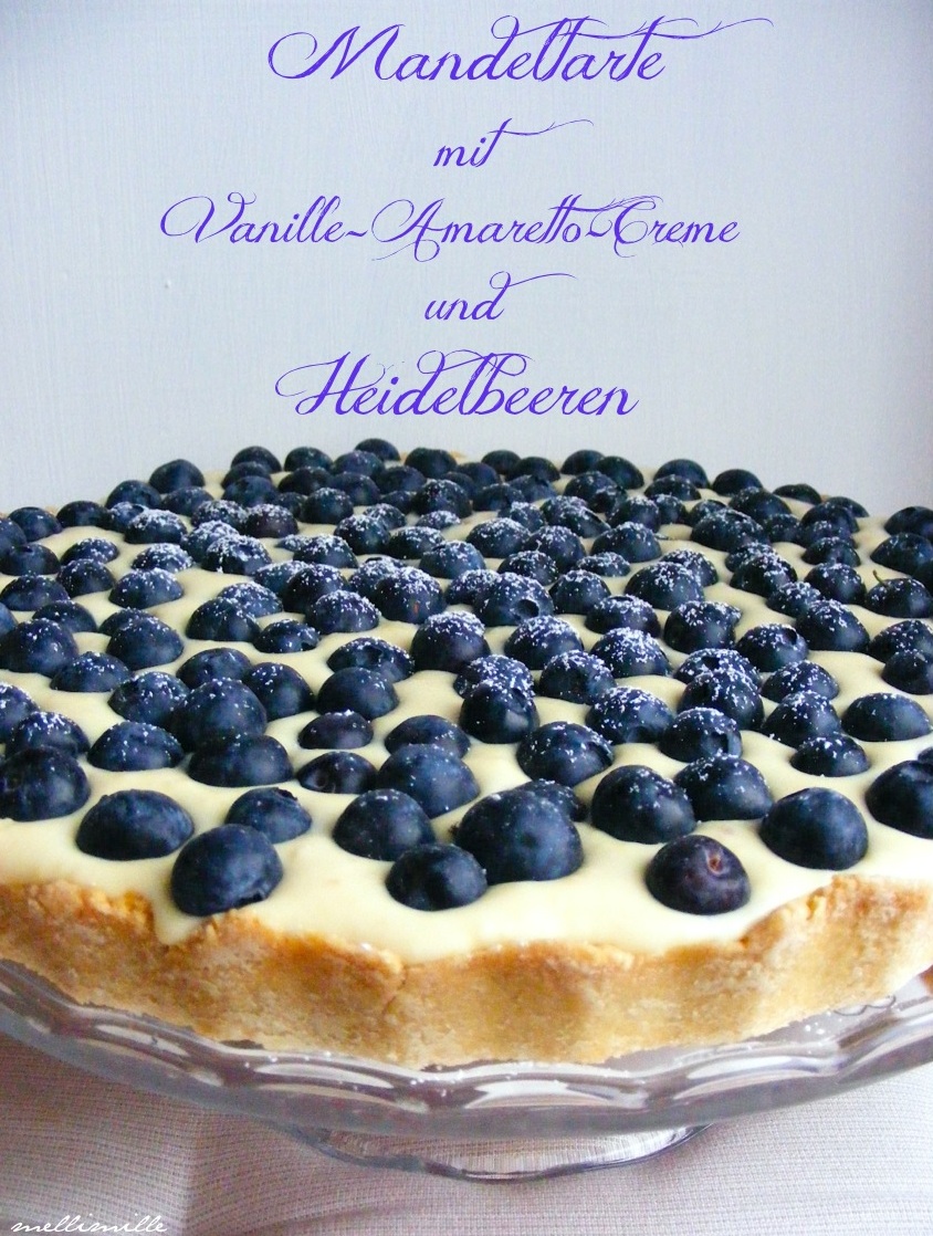 mellimille: &amp;quot;Hello, little sweet blueberrys!&amp;quot; Mandeltarte mit Vanille ...