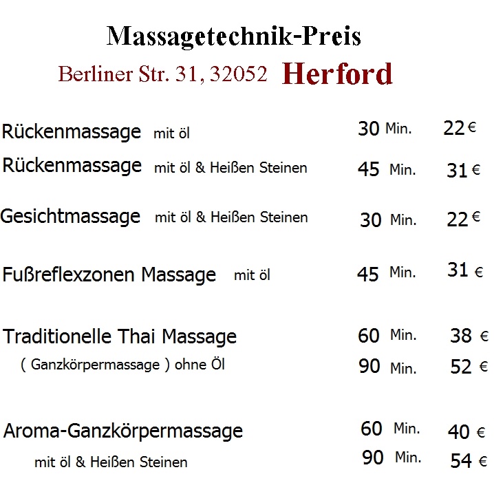 Thai massage herford 