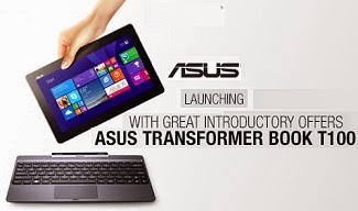 Rs.1000 worth Store Credit on Asus T100TA(Touch) Transformer Series (10.1", 500 GB HDD, 2 GB DDR3, Windows 8) Laptop