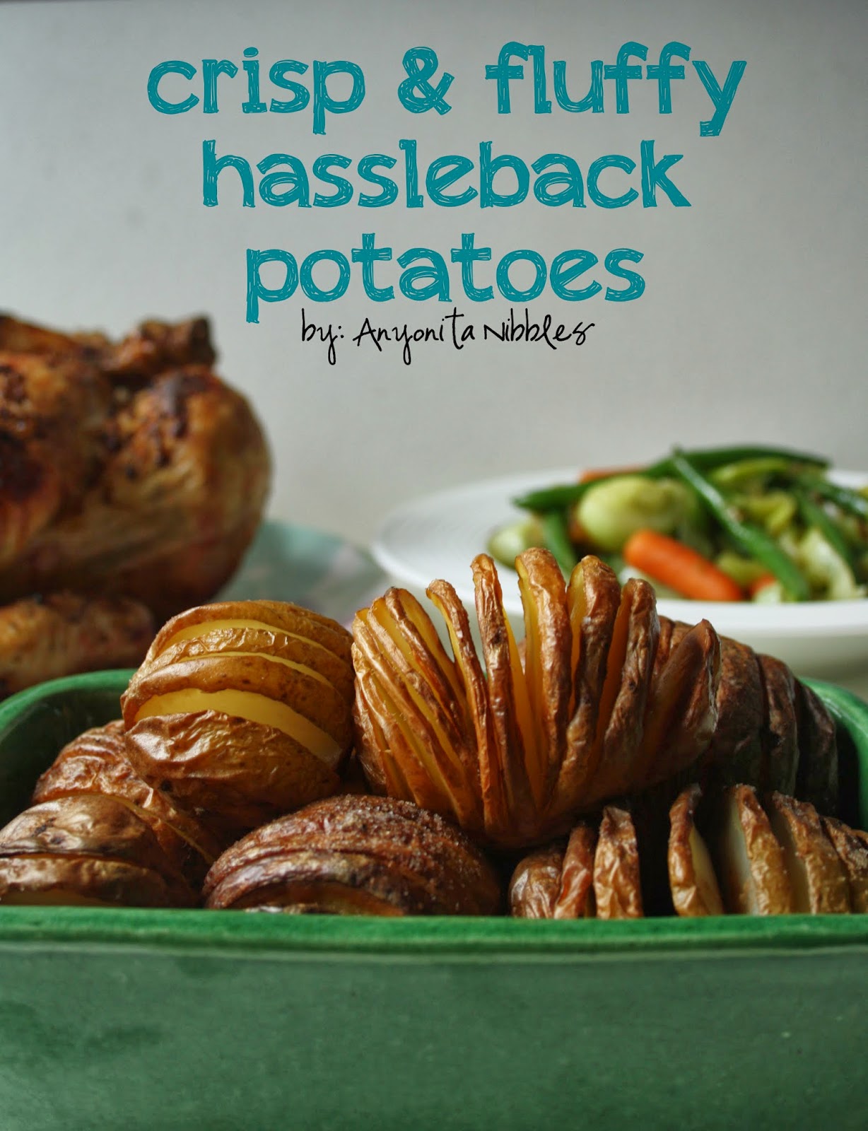 Crisp and fluffy hassleback potatoes for Mother's Day Dinner | Anyonita Nibbles