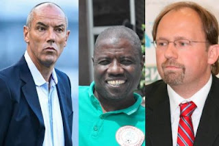 three%2Bcandidates%2Bcompeting for Super Eagles coaching job