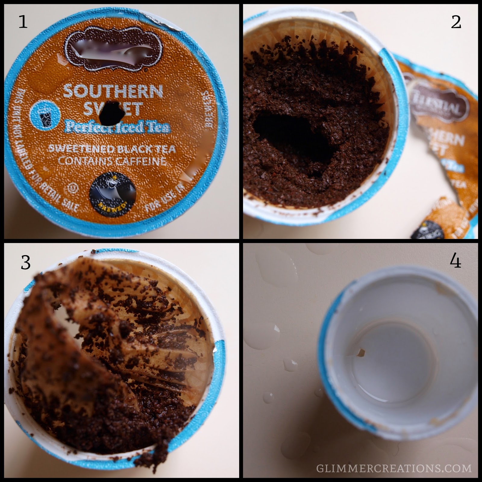 Glimmer Creations Recycled SingleServe Coffee Maker Cup Christmas