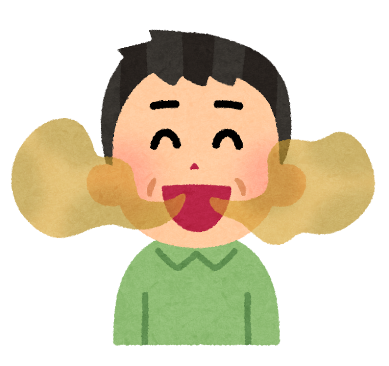 口臭のイラスト おじさん かわいいフリー素材集 いらすとや