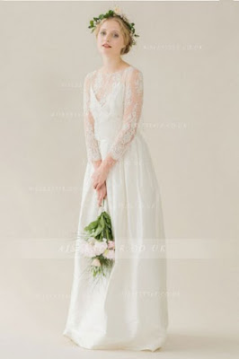 http://www.aislestyle.co.uk/vintage-exquisite-v-neck-34-sleeved-aline-taffeta-wedding-dress--p-7083.html