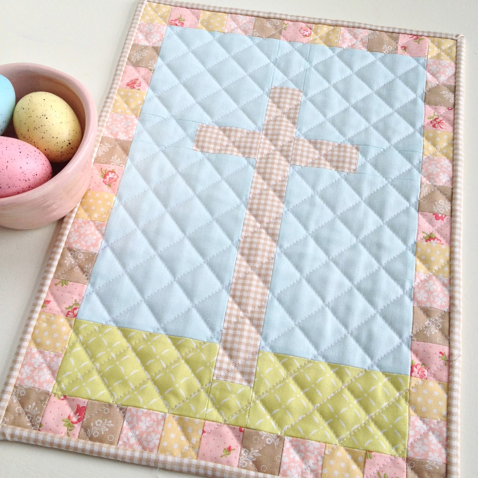 Carried Away Quilting Easter mini quilt pattern He Is Risen