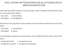 Soal UKK/ UAS Penjasorkes Kelas 8 SMP/ MTs Semester 2 Kurikulum 2013 Soal UKK/ UAS Penjasorkes Kelas 8 SMP/ MTs Semester 2 Kurikulum 2013