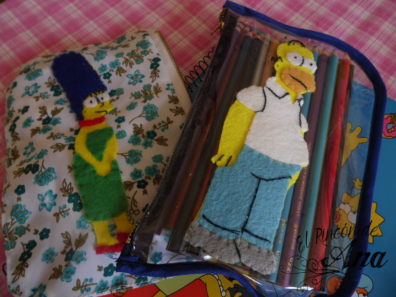 Portalápices paso a paso de Los Simpson