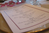 menu de boda